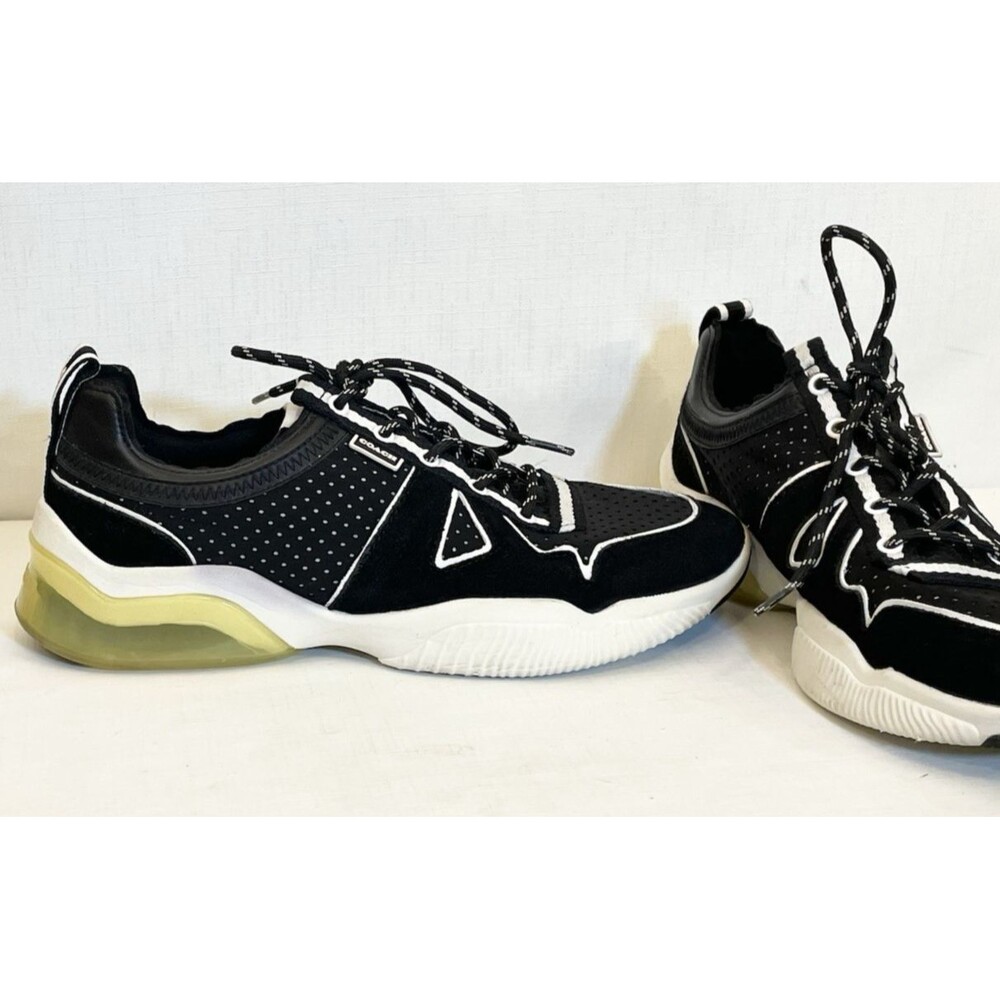 Coach Citysole Runner Women’s Size 10 B Black White Sneakers Shoes Lace Up - Picture 2 of 12